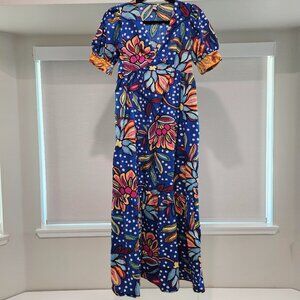 Target X Tabitha Brown Mixed Floral/Polka Dot Print,100% Cotton,Size 0,EUC